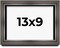 Photo Size Shadow Box 1.75" Deep Brown Frame - UV Acrylic, Backing, Hanging Hardware
